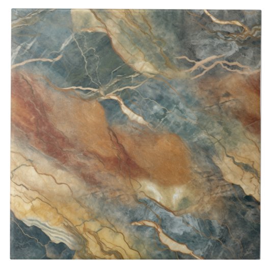 地上トーン大理石パターン タイル (正面)