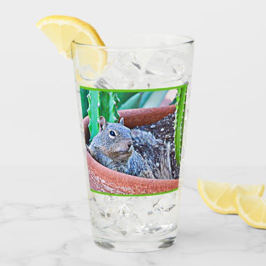 地上リスのガラス飲み物のタンブラー タンブラーグラス (アイス正面)