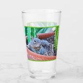 地上リスのガラス飲み物のタンブラー タンブラーグラス (正面)