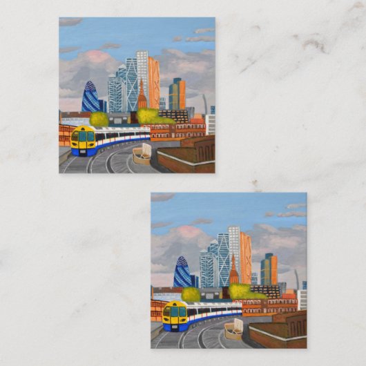 地上列車の名刺 スクエア名刺 (正面/裏面)