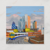 地上列車の名刺 スクエア名刺 (裏面)