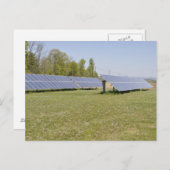 地上取り付けパ太陽のネル ポストカード (正面/裏面)