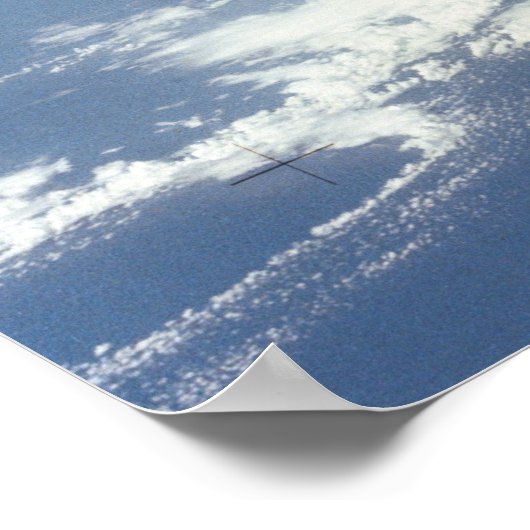 地上宇宙シャトルチャレンジャーの見解 ポスター (角)