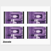 地上暴力ステッカー 長方形シール (シート)