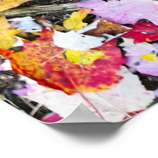 地上紅葉 ポスター (角)