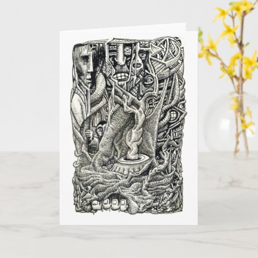 地下で カード (黄色い花)