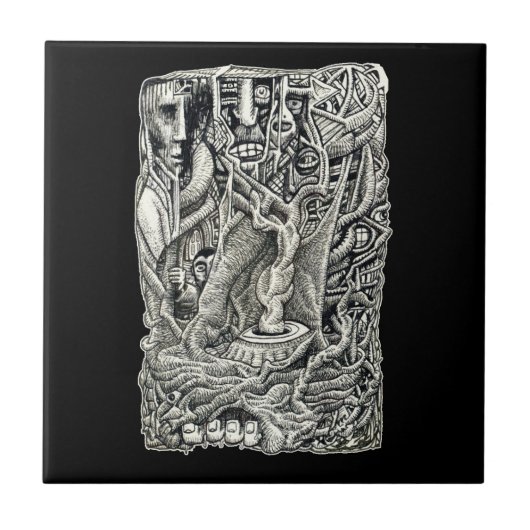 地下で タイル (正面)