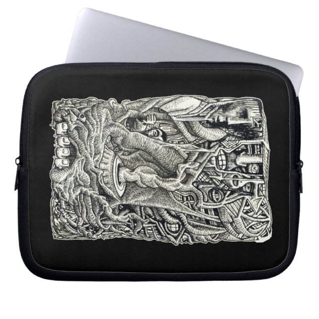 地下で ラップトップスリーブ (正面)