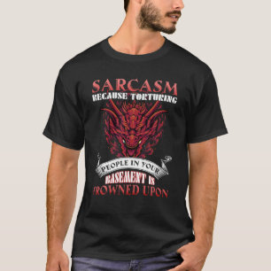 地下のドラゴの人々を苦しめるから皮肉 Tシャツ