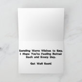 「地下のライバル」お見舞いカード カード (内部)