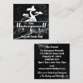 地下の名刺を吸い取る スクエア名刺 (正面/裏面)