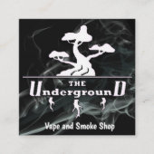 地下の名刺を吸い取る スクエア名刺 (正面)