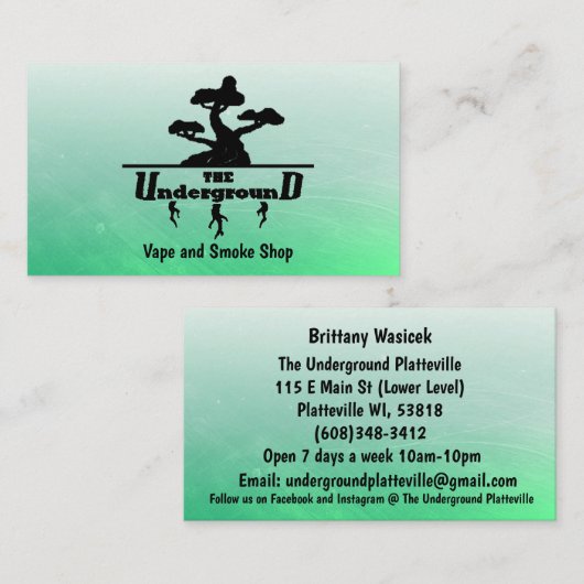 地下の名刺パート2 名刺 (正面/裏面)