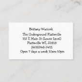 地下の名刺 名刺 (裏面)