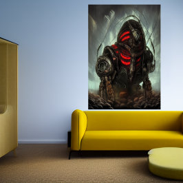 地下の機械鉱夫 | AIアートポスター ポスター