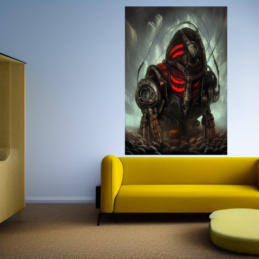 地下の機械鉱夫 | AIアートポスター ポスター