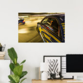 地下の駐車場でのスバルのレース ポスター (ホームオフィス)