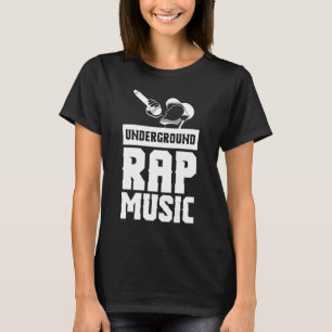 地下クールラップの音楽ラップの Tシャツ