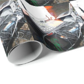 地下ショーのEDM DJの混合音楽 ラッピングペーパー (ロールコーナー)