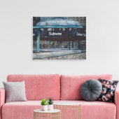 地下ブルース キャンバスプリント (インサイチュ (リビング))