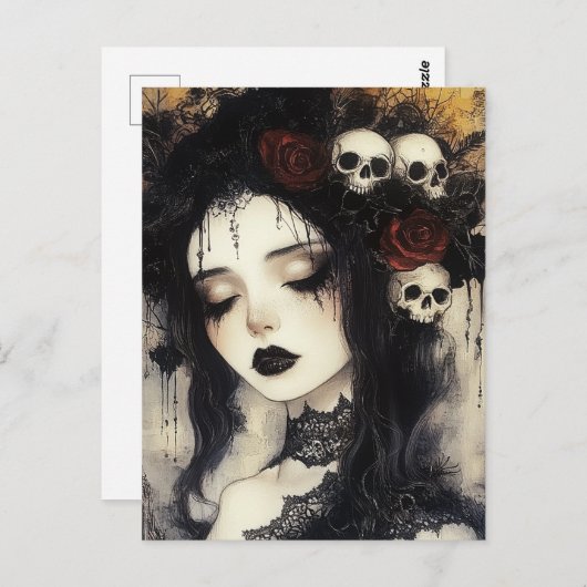 地下世界のペルセフォンの女神 ポストカード (正面/裏面)