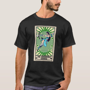 地下世界の女神タロットカード シャーマン 運勢占い Tシャツ