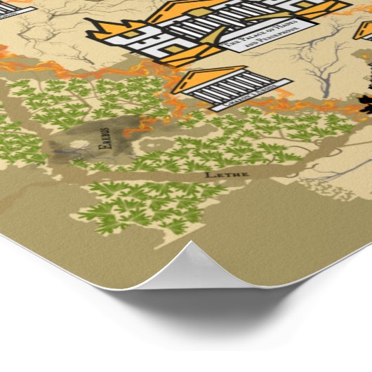 地下世界地図 ポスター (角)