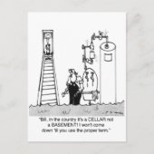 地下室ではなく浸水した地下室だ ポストカード (正面)