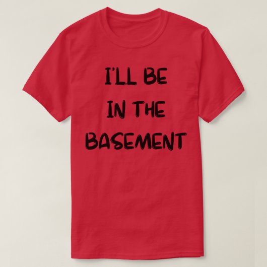 地下室にいる Tシャツ (デザイン正面)
