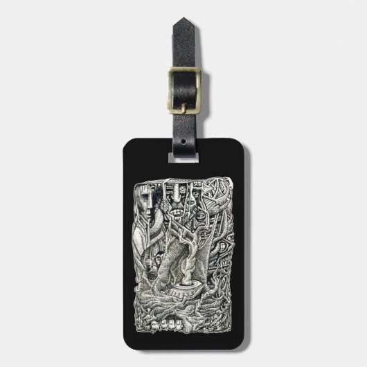 地下室の荷札に ラゲッジタグ (正面縦)