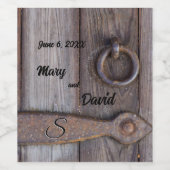 地下室ドアハンドル結婚のワインラベル ワインラベル (シングルラベル)