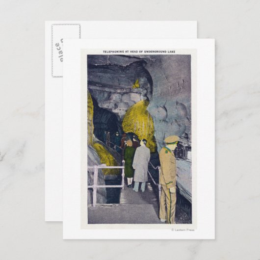 地下湖畔の電話 ポストカード (正面/裏面)