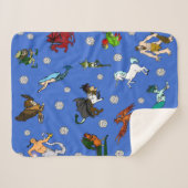 地下牢およびドラゴンのサイコロおよび創造物 シェルパブランケット (正面(横))