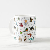 地下牢およびドラゴンのサイコロおよび魔法の創造物 コーヒーマグカップ (正面左)