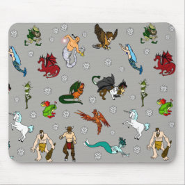 地下牢およびドラゴンの創造物 マウスパッド