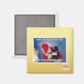 地下猫が石炭を手に入れる マグネット (正面/裏面)