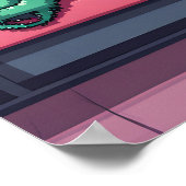 地下鉄に乗るかわいいタコ|過去記事 ポスター (角)