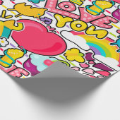 地下鉄のアートパターン大好き ラッピングペーパー (角)