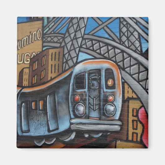 地下鉄のアーバングラフィティアート マグネット (正面)