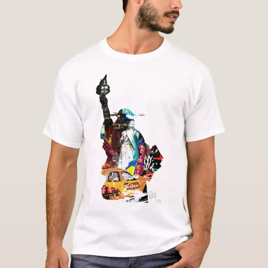 地下鉄のニューヨークシティのティー Tシャツ (正面)