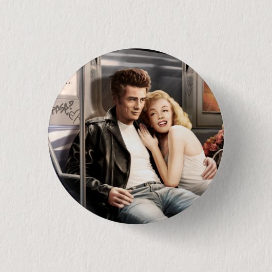 地下鉄のライダー2 缶バッジ (正面)