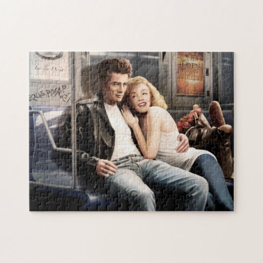 地下鉄のライダー ジグソーパズル (横)