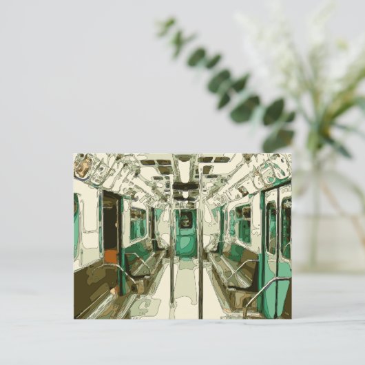 地下鉄の乗り物|過去記事 ポストカード (スタンド正面)