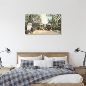 地下鉄の公営庭園の入口 キャンバスプリント (インサイチュ (寝室))