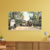 地下鉄の公営庭園の入口 キャンバスプリント (インサイチュ (リビング))