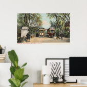 地下鉄の公営庭園の入口 ポスター (ホームオフィス)