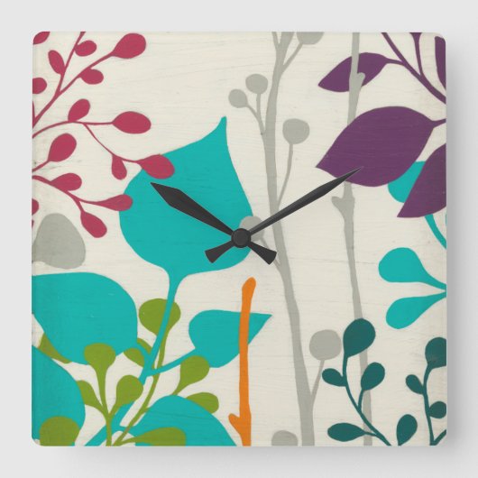 地下鉄の庭III スクエア壁時計 (正面)