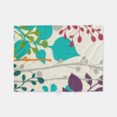 地下鉄の庭III フリースブランケット (正面(横))