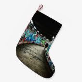 地下鉄の落書きアート スモールクリスマスストッキング (正面 (吊り時))