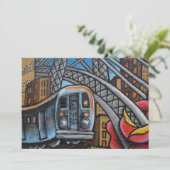 地下鉄の都市の落書きアート 招待状 (スタンド正面)